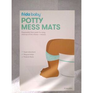 Frida Baby Potty Mess Mats Disposable Floor Pads For Easy Cleanup. Potty Train